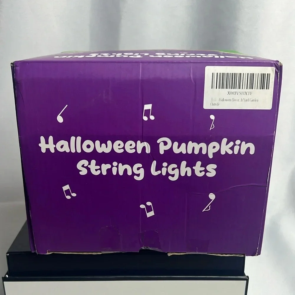 Halloween Pumpkin String Lights With Music